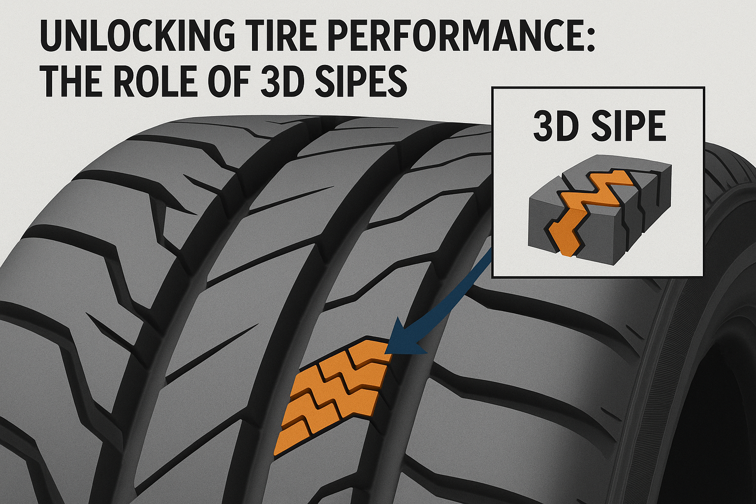3 D Sipe Role in Tyre